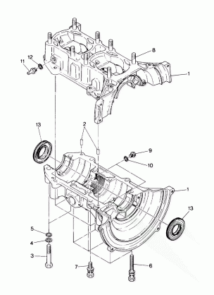 CRANKCASE Trail (4916831683025A)