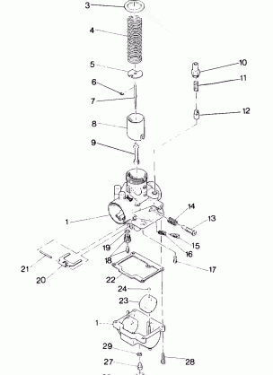 CARBURETOR Trail *DEALER MUST VERIFY JETTING & CARBURETOR ASSEMBLY NUMBERS. (4916831683032A)