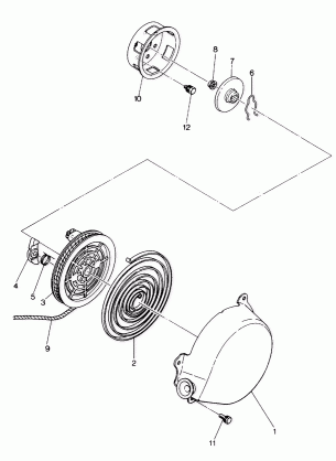 RECOIL STARTER 650 (4916801680027A)