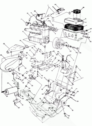 ENGINE MOUNTING 650 Updated 2 / 90 (4916801680017A)