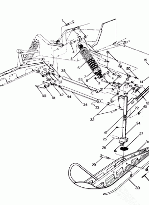 FRONT SUSPENSION AND SKI 650 (4916801680007A)