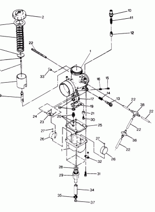 CARBURETOR   650 *DEALERS MUST VERIFY JETTING &  CARBURETOR ASSEMBLY NUMBER (4916801680031A)