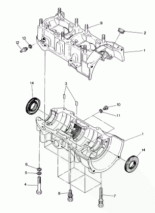 CRANKCASE 500 and 500 Classic (4916791679023A)