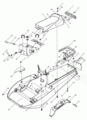 CHASSIS AND SEAT Star and Sprint ES Updated 2 / 90 (4916811681001A)