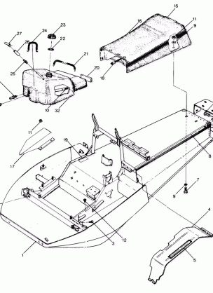 CHASSIS AND SEAT StarTrak Updated 2 / 90 (4916811681003A)