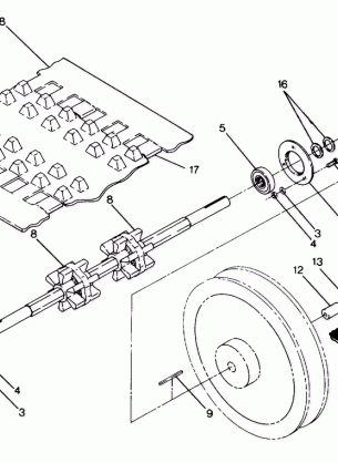 DRIVE TRAIN Star Sprint ES and StarTrak Updated 2 / 90 (4916811681017A)