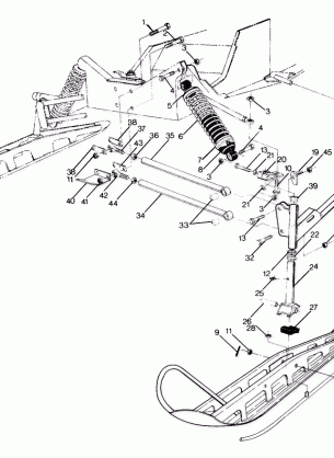 FRONT SUSPENSION AND SKI Sport and Sport GT (4916821682009A)