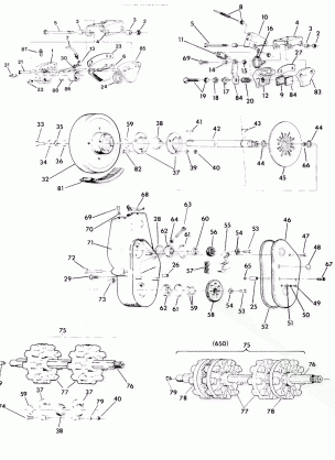 BRAKE AND CHAINCASE All Swedish Snowmobiles except  SuperTrak & WideTrak (49187318730005)