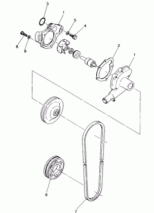 WATER PUMP 500 and 500 Classic (4916791679028A)