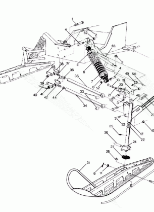 FRONT SUSPENSION AND SKI Supertrak (4915871587007A)