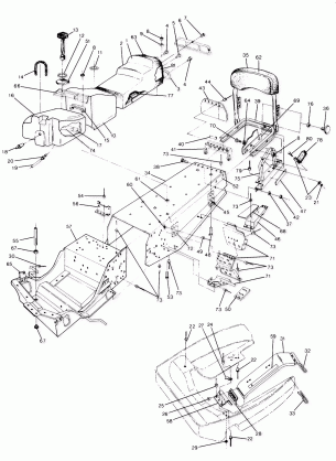 CHASSIS AND SEAT Trail Deluxe Updated 10 / 88 (4915441544003A)