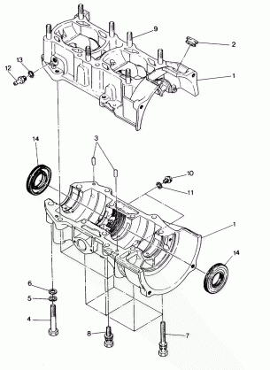 CRANKCASE   400 (4915411541031A)