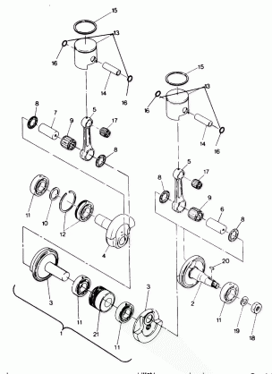 PISTON AND CRANKSHAFT 400 (4915411541037A)