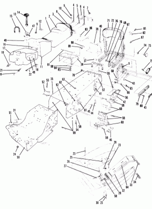 CHASSIS AND SEAT All Swedish Indy Models (4916051605003A)