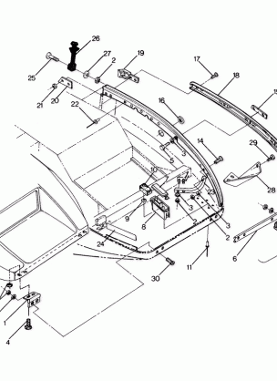 BUMPER AND HINGE - 0891549 (4915421542A007)