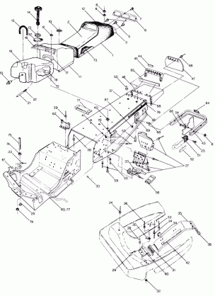 CHASSIS AND SEAT 500 and 500 Classic (4915411541003A)