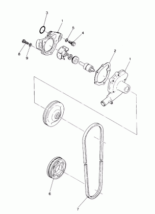 WATER PUMP 500 and 500 Classic (4915411541047A)