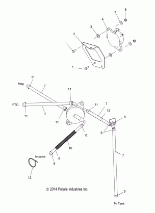 FUEL SYSTEM FUEL PUMP and LINES - S15CB5BSA / BSL / BEL (49SNOW FUELLINE15550)