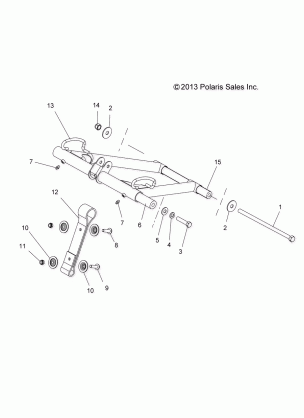 SUSPENSION TORQUE ARM FRONT - S15CP8 ALL OPTIONS (49SNOWFTA14INDY)