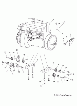 ENGINE MOUNTING -S15CT5BEL / BSL / BSM (49SNOWENGINEMOUNT14550)