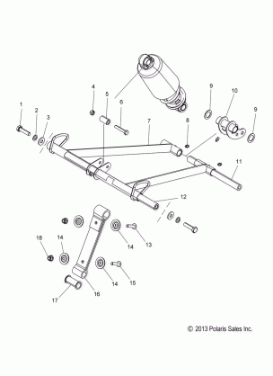 SUSPENSION TORQUE ARM FRONT - S15CT5BEL / BSL / BSM (49SNOWFTA14550144)