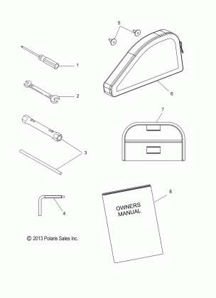 TOOLS TOOL KIT and OWNERS MANUAL - S15CT5BEL / BSL / BSM (49SNOWTOOL14550)