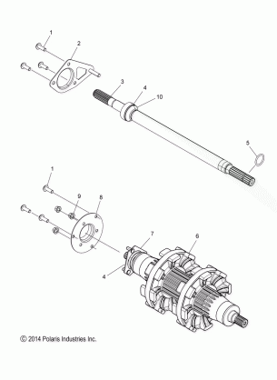 DRIVE TRAIN JACKSHAFT and DRIVESHAFT - S15DF6PEL (49SNOWDRIVETRAIN15PROS)