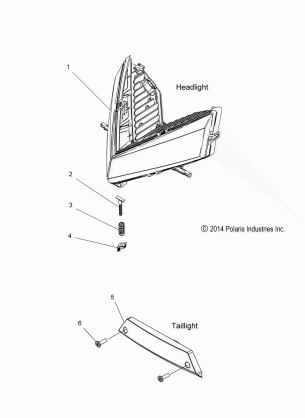 ELECTRICAL HEADLIGHT and TAILLIGHT - S15DF6PEL (49SNOWHEADLGHT15PROS)