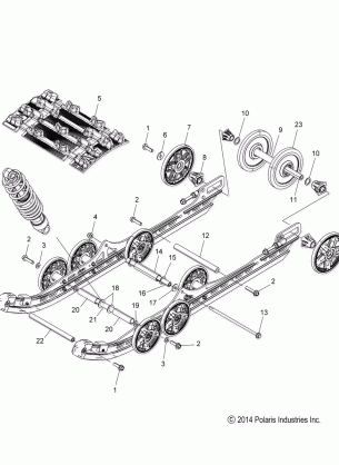 SUSPENSION REAR and TRACK - S15DF6PEL (49SNOWSUSPRR15PRINTL)