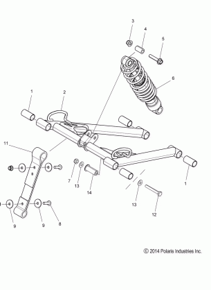 SUSPENSION TORQUE ARM FRONT - S15DF6PEL (49SNOWFTA15PROS)