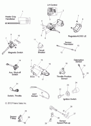 ELECTRICAL SWITCHES SENSORS and COMPONENTS - S15CB6 / CP6 ALL OPTIONS (49SNOWELECT13600RUSH)