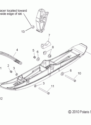 STEERING SKI ASM. - S15MX6JSA / JEA (49SNOW / SKIASM / 11600RCR)