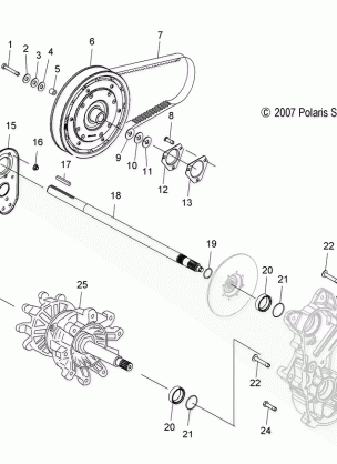 DRIVE TRAIN JACKSHAFT and DRIVESHAFT - S15MX6JSA / JEA (49SNOWDRIVETRAIN08600IQ)