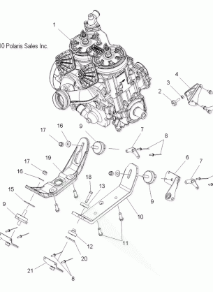 ENGINE MOUNTING - S15PT6HSL / HEL (49SNOWENGINEMOUNT11600TRG)