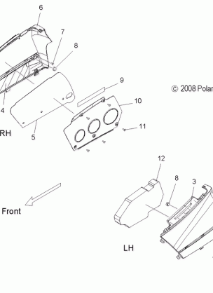 BODY SIDE PANELS - S15PT6HSL / HEL (49SNOWPANEL09600IQ)