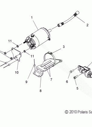 ENGINE STARTER MOTOR - S15PT6HSL / HEL (49SNOWSTARTER11600IQLXT)