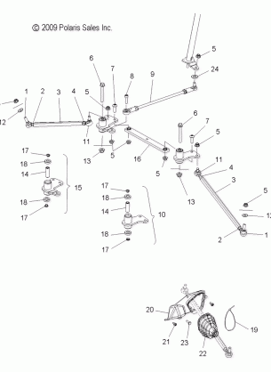 STEERING LOWER - S15PT6HSL / HEL (49SNOWSTEERINGLWR10600TRG)