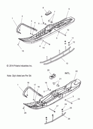 STEERING SKI ASM. - S15PT6HSL / HEL (49SNOWSKIASM15LXT)