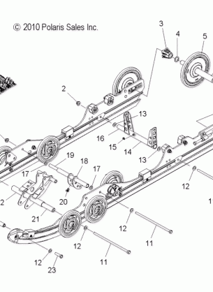 SUSPENSION REAR - S15PT6HSL / HEL (49SNOWSUSPRR11FSTTRG)