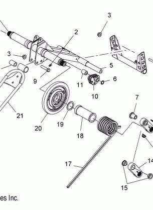 SUSPENSION TORQUE ARM REAR - S15PT6HSL / HEL (49SNOWTORQUEREAR08600TRG)