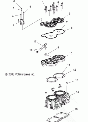 ENGINE CYLINDER - S15PT6HSL / HEL (49SNOWCYLINDER09600TRG)