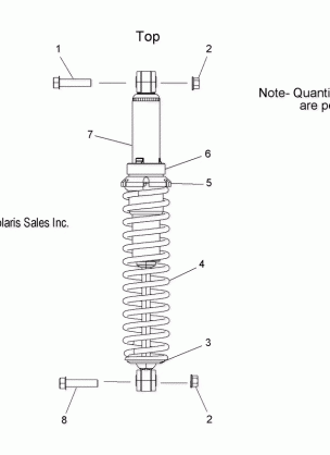 SUSPENSION SHOCK IFS (7043289) - S15PU6NSL / NEL (49SNOWSHOCKIFS09WIDE)