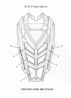 BODY HOOD FOAM / FIBER - S15CC6 / CK6 / CM6 ALL OPTIONS (49SNOWHOODSCFL11800PRMK)