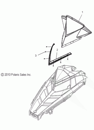 BODY WINDSHIELD - S15CC6 / CK6 / CM6 ALL OPTIONS (49SNOWWINDSHLD11800ASLT)