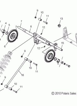 SUSPENSION TORQUE ARM REAR (155 Inch) - S15CC6 / CM6 ALL OPTIONS (49SNOWTORQUEREAR11800PRMK)