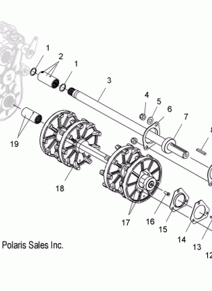 DRIVE TRAIN DRIVE SHAFT and  JACK SHAFT - S15SU4BEL (49SNOWDRIVETRAIN09WIDELX)