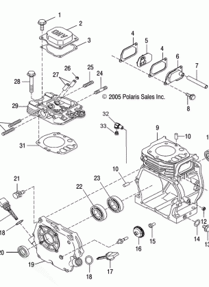 ENGINE CRANKCASE - S15WB1ASA / AEA (49SNOWCRANKCASE07120)