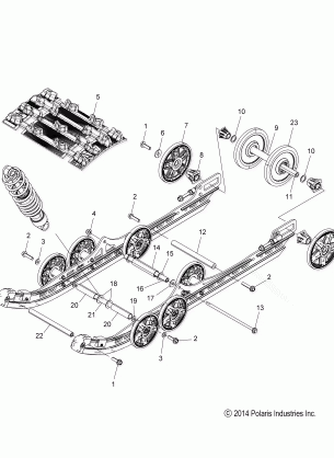 SUSPENSION REAR and TRACK - S15DF6PEL (49SNOWSUSPRR15PRINTL)