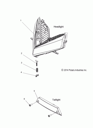 ELECTRICAL HEADLIGHT and TAILLIGHT - S15DR6PEL (49SNOWHEADLGHT15PROS)