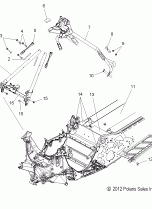 CHASSIS CHASSIS ASM. and OVER STRUCTURE - S15CG6 ALL OPTIONS (49SNOWCHASSISFRT213600PRMK)